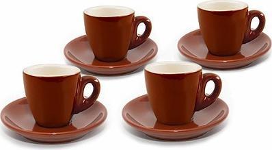 Cuisinox - 2oz Espresso Cup Brown Porcelain, Pack of 4 (60ml) - CUP466BR