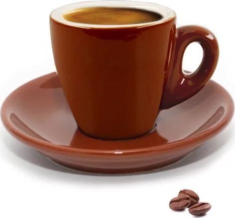Cuisinox - 2oz Espresso Cup Brown Porcelain, Pack of 6 (60ml) - CUP66BR