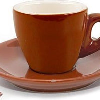 Cuisinox - 5.5oz Cappuccino Cup Brown Porcelain, Pack of 4 (160ml) - CUP455BR