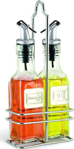 Cuisinox - 6 Oz Oil & Vinegar Cruet Set With Caddy - BOT-SML
