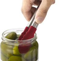 Cuisipro - 7" Red Piccolo Mini Silicone Tongs - 74708505