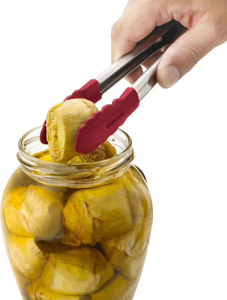 Cuisipro - 7" Red Piccolo Mini Silicone Tongs - 74708505