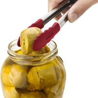 Cuisipro - 7" Red Piccolo Mini Silicone Tongs - 74708505