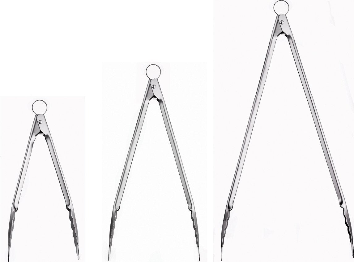 Cuisipro - 9.5" Stainless Steel Locking Tongs (24 cm) - 57577