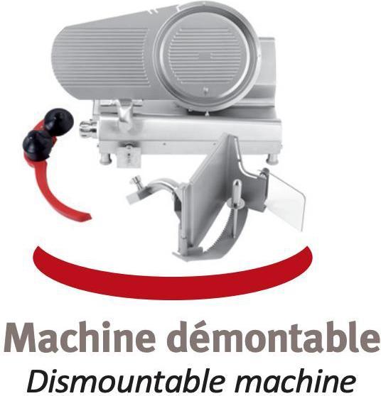 Dadaux - 12" Blade Gravinox 300 Meat Slicer with 0.27 HP Motor - GRAV300