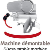 Dadaux - 14" Blade Gravinox 350 Meat Slicer with 0.37 HP Motor - GRAV350