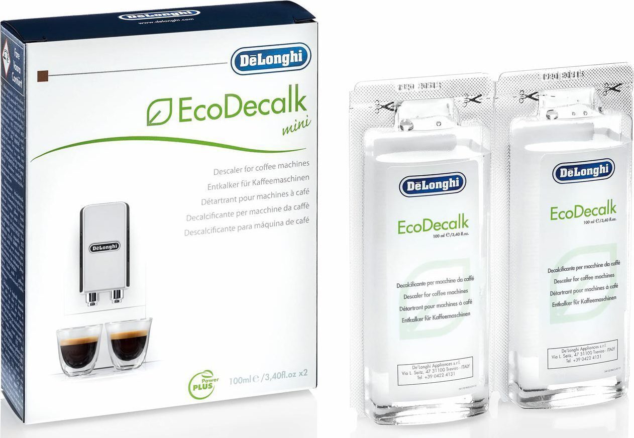 DeLonghi - 2 Pack EcoDecalk Descaler Liquid - 2 x 100ml - 5513296011 - Duplicate with DLSC200