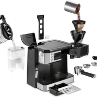 DeLonghi - All-In-One Coffee Espresso Cappuccino Latte Machine with Frother - COM532