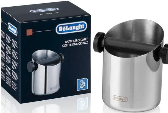 DeLonghi - Coffee Knock Box Stainless Steel - DLSC059