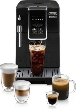 DeLonghi - Dinamica TrueBrew Over Ice Fully Automatic Coffee and Espresso Machine Black - ECAM35020B