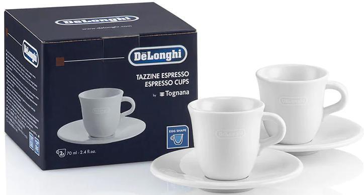 DeLonghi - Italian Espresso Demitasse Cups & Saucers - DLSC308