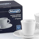 DeLonghi - Italian Espresso Demitasse Cups & Saucers - DLSC308