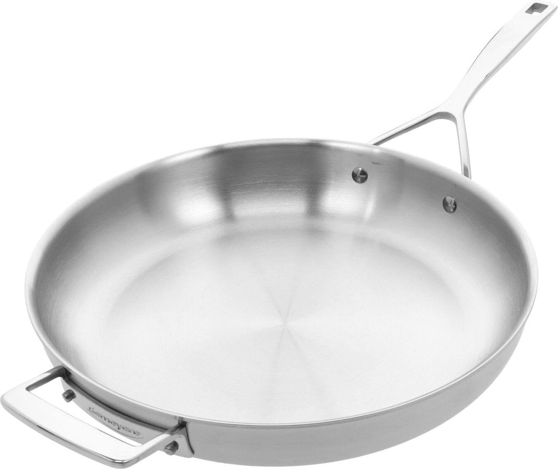 Demeyere - Essential5 12.5" Stainless Steel Fry Pan with Lid 32cm - 40851-257