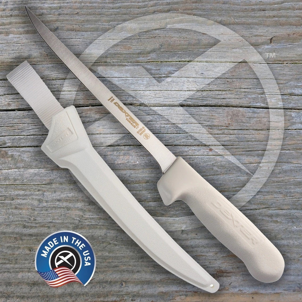 Dexter-Russell - 8" Sani-Safe Narrow Fillet Knife with Sheath - S133-8WS1-CP