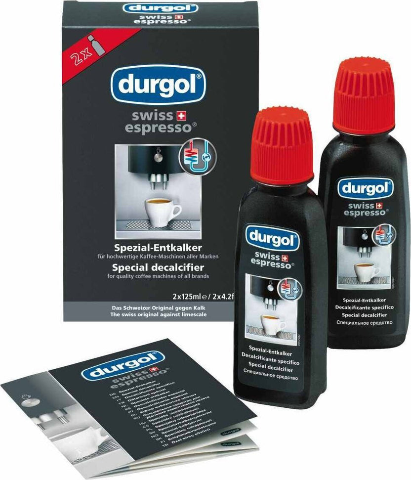 Durgol - Swiss Espresso Coffee Machine Descaler / Decalcifier 2 x 4.2 oz Bottles - 0291