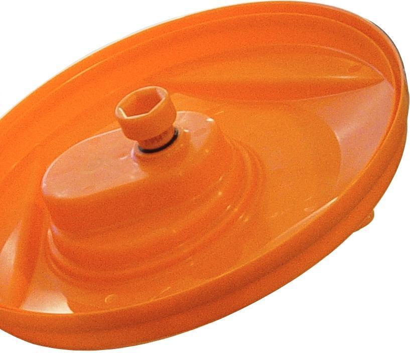 Dynamic - Manual Mini 1.25 Gal Capacity Orange Salad Spinner - E007