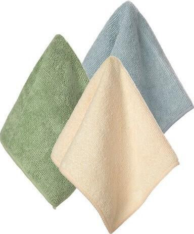 Envision Home - Green/Blue/Cream 10 pk Microfiber Cleaning Cloths - 41399