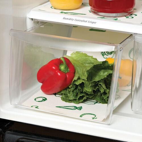 Envision Home - White/Green Fridge Bin Liners (3pk) - 41381