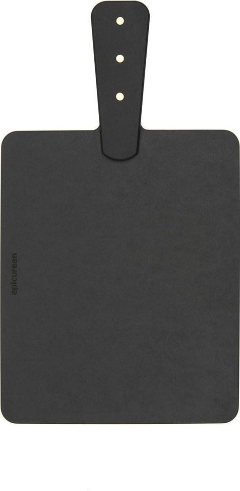 Epicurean - 9" x 7.5" Slate/Slate Riveted Handle Handy Series Board - 008-R09070202