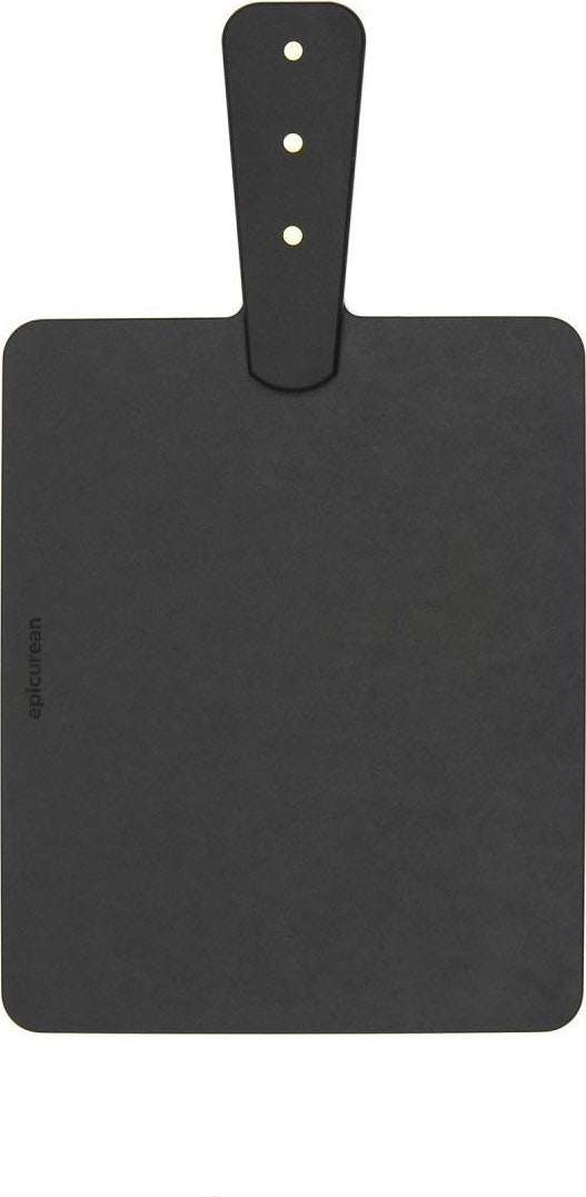 Epicurean - 9" x 7.5" Slate/Slate Riveted Handle Handy Series Board - 008-R09070202