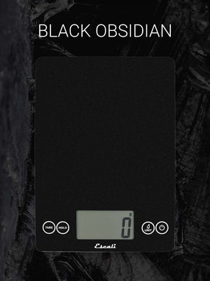 Escali - Arti Glass Kitchen Scale Black Obsidian - 157BO