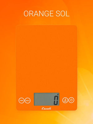 Escali - Arti Glass Kitchen Scale Orange Sol - 157OS