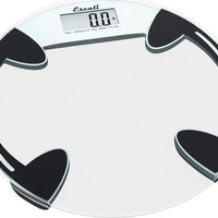 Escali - Clear Glass Bathroom Scale - B180RC