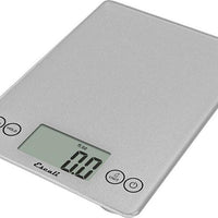 Escali - Shiny Silver Arti Glass Kitchen Scale - 157SS