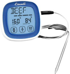Escali - Touch Screen Thermometer & Timer Blue - DHR2-U