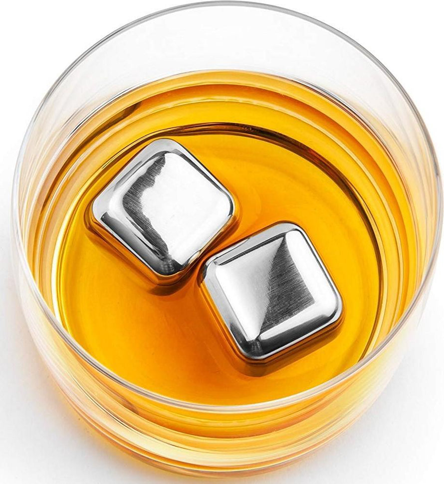 Final Touch - 1" Stainless Steel Chilling Cubes, Pack of 6 - FTC307