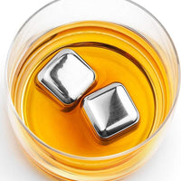 Final Touch - 1" Stainless Steel Chilling Cubes, Pack of 6 - FTC307