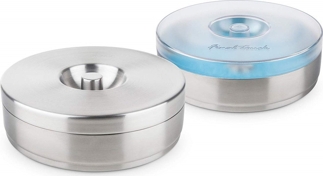 Final Touch - 2 Tier Cocktail Rimmer with Stainless Steel Lid - FTA7062