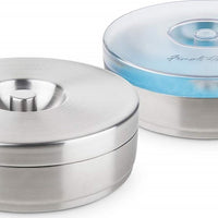 Final Touch - 2 Tier Cocktail Rimmer with Stainless Steel Lid - FTA7062