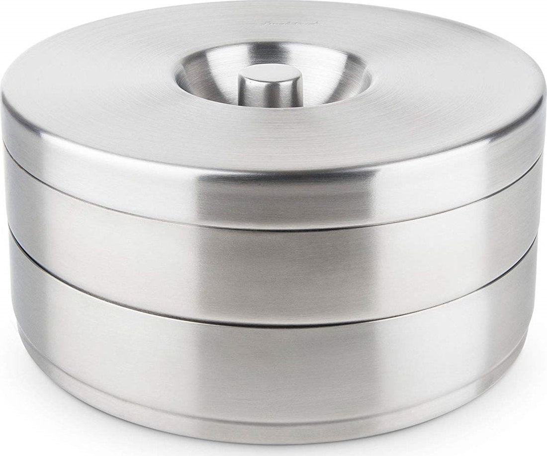 Final Touch - 2 Tier Cocktail Rimmer with Stainless Steel Lid - FTA7062