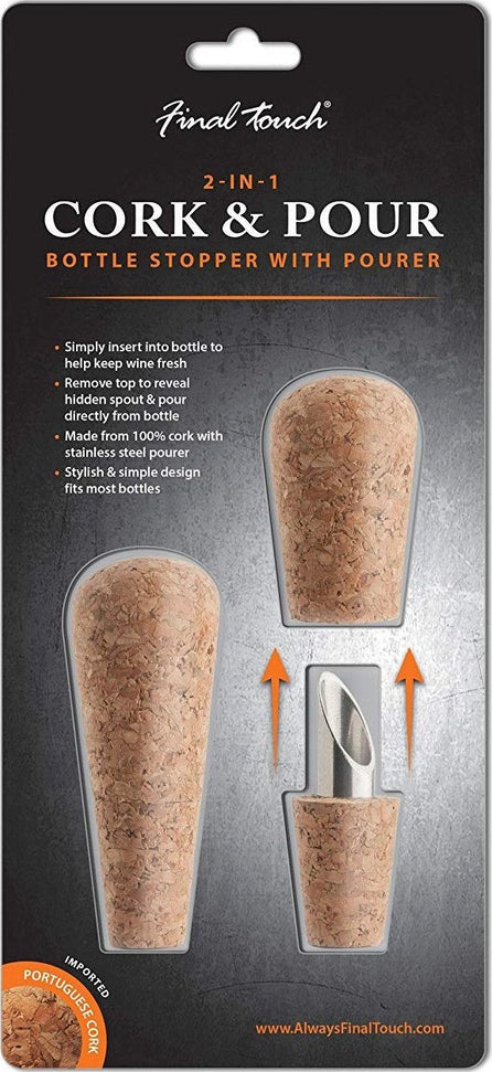 Final Touch - 2-in-1 Cork & Pour Set - FTA7500