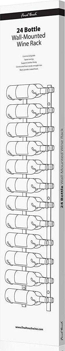 Final Touch - 24 Bottle Wine Rack Wall-Mounted - FTR024