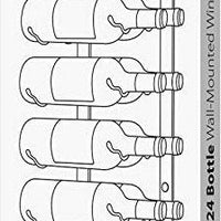 Final Touch - 24 Bottle Wine Rack Wall-Mounted - FTR024