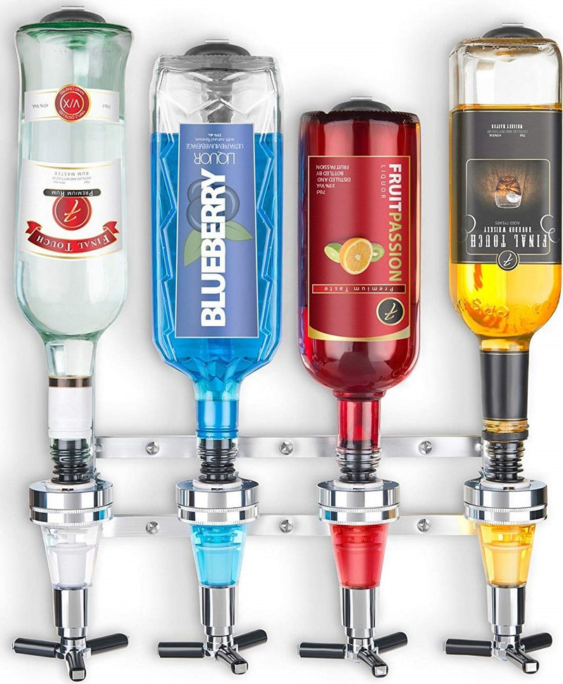 Final Touch - 4 Bottle Wall Mounted Liquor Dispenser - FTA1804