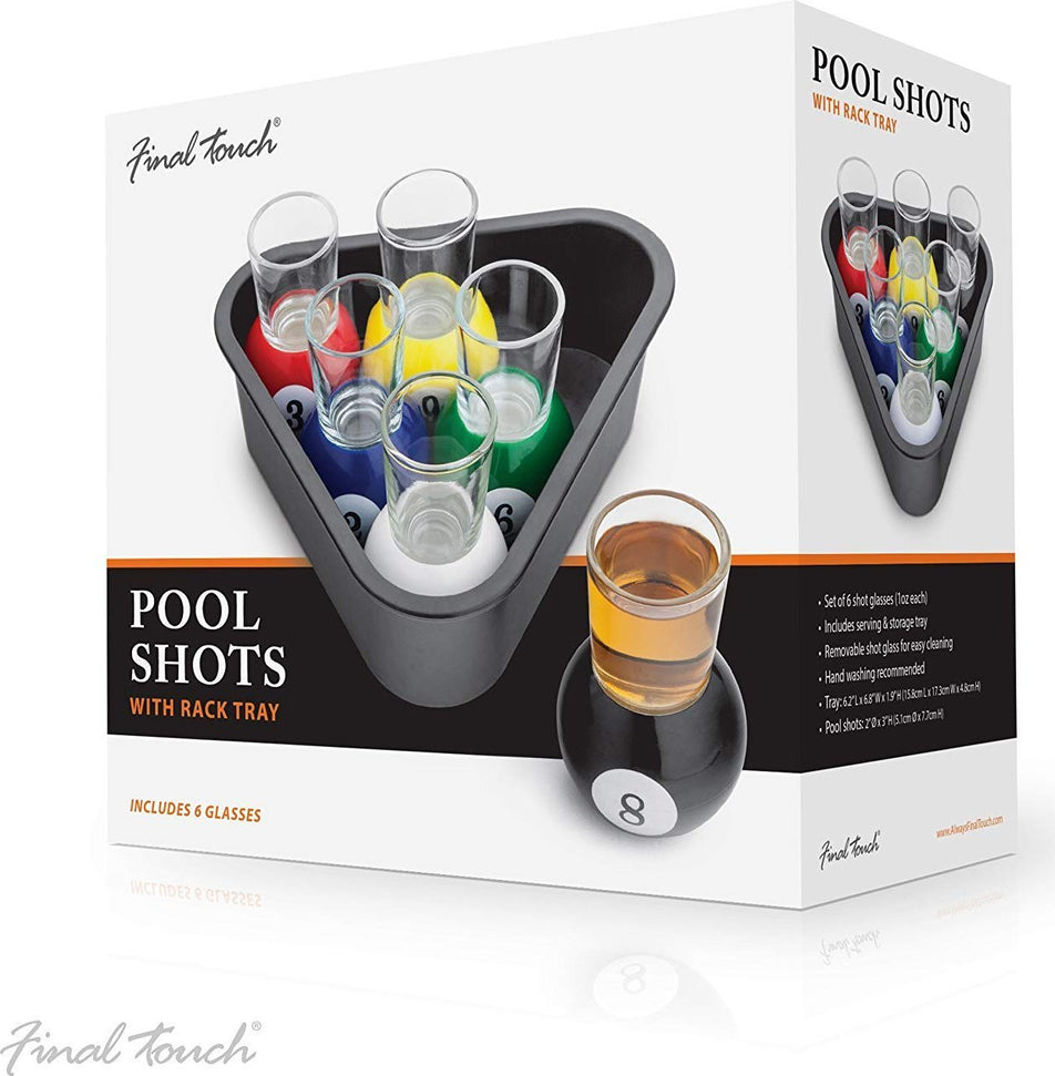 Final Touch - 6 Pool Shots with Rack Tray - FTA1836