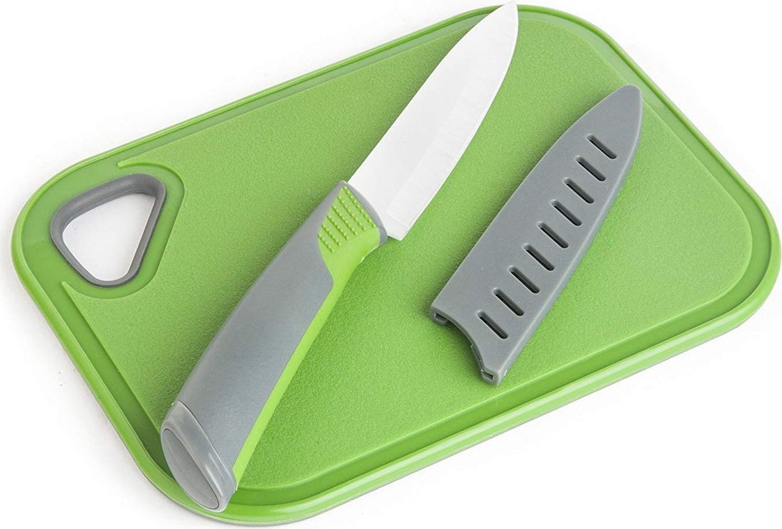 Final Touch - Bar Cutting Board & Ceramic Knife - FTA7301