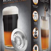 Final Touch - Black & Tan Beer Layering Tool with Glass - GG5015