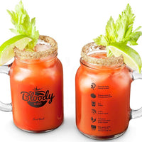 Final Touch - Bloody Mary Mason Jar Glasses, Pack of 2 - GG5205