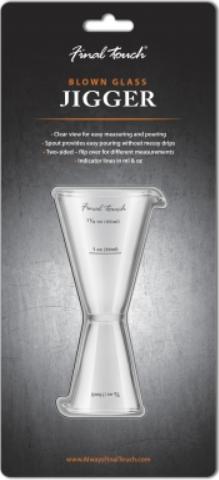 Final Touch - Blown Glass Jigger - FTA7032