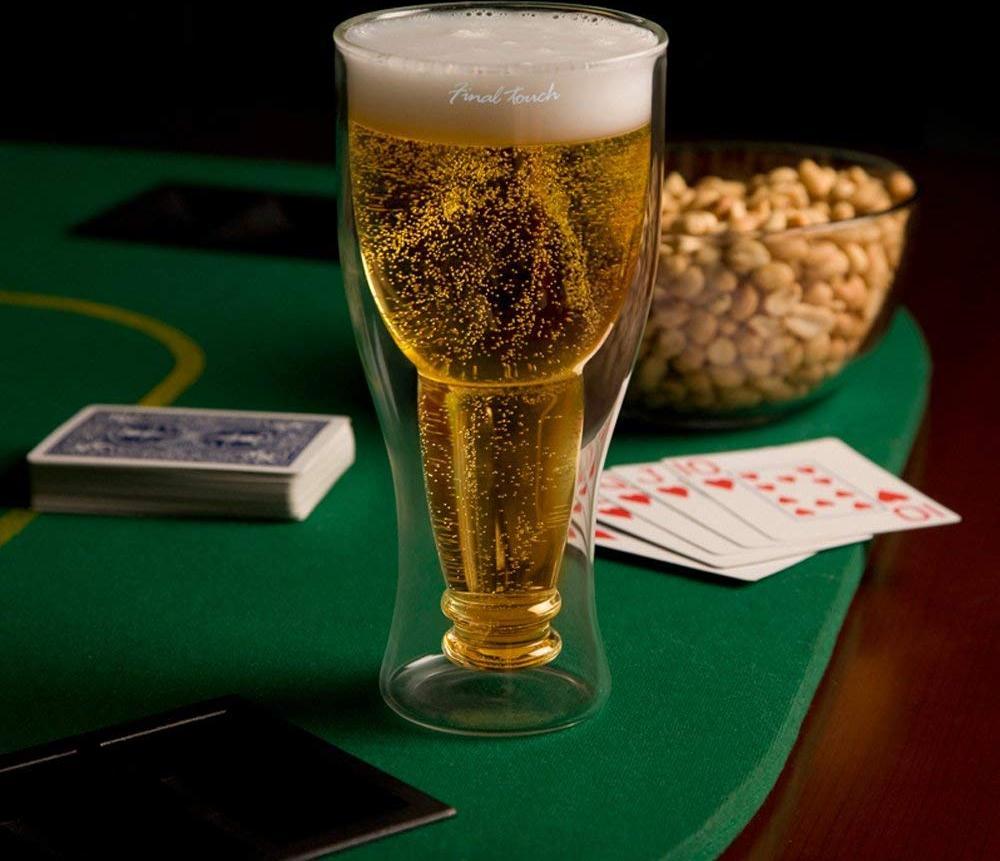 Final Touch - Bottoms Up Beer Glass - GDB1