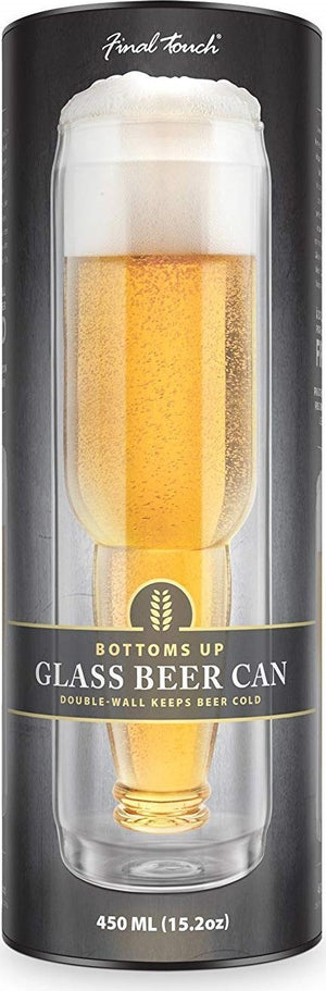 Final Touch - Bottoms Up Glass Beer Can - GDB81