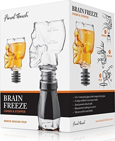 Final Touch - Brainfreeze Skull Jigger & Stopper - FTA1863