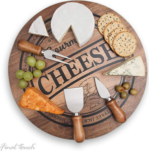 Final Touch - Cheese Board with 3 Knives - CE40204