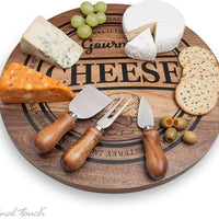 Final Touch - Cheese Board with 3 Knives - CE40204