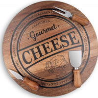 Final Touch - Cheese Board with 3 Knives - CE40204