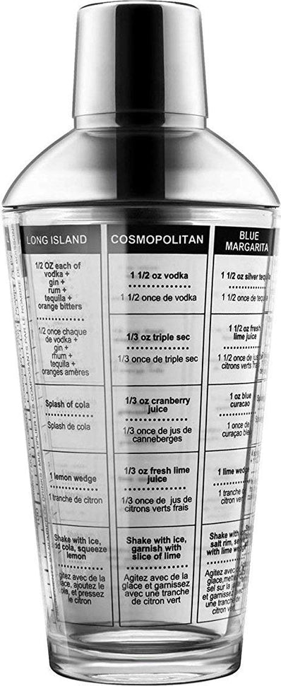 Final Touch - Cocktail Shaker with Recipes - FTA1831